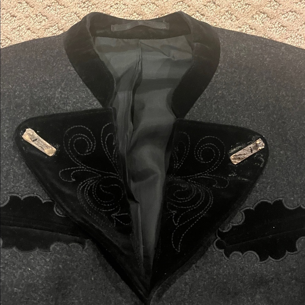 Loden Frey Vintage S/XS Elegant Black Women's Jacket - Picture 3 of 7